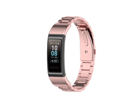 Correa de acero inoxidable 3 cuentas con hebillas para Honor Band 4/5 - oro rosa