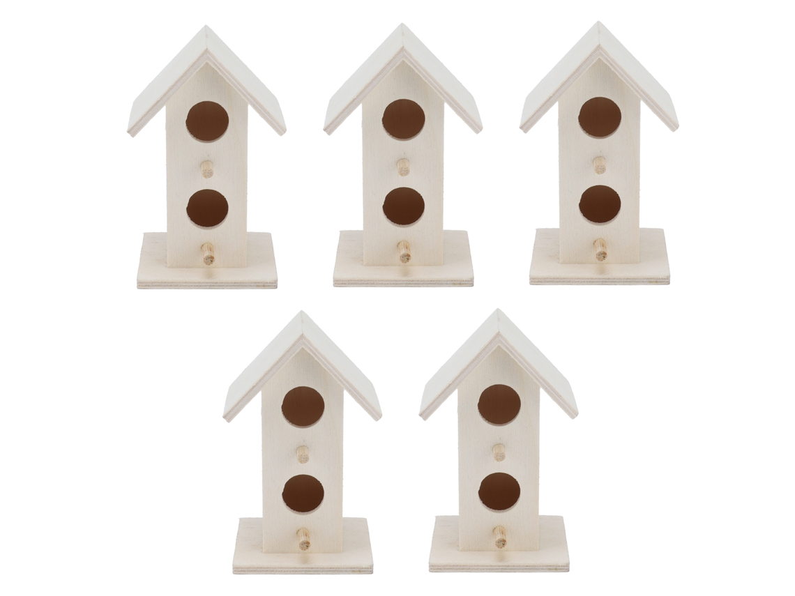 Casitas De Madera Impermeables Para Gorriones, Pinzones Y Golondrinas - Azul