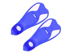 Aletas de entrenamiento para niños Talla XXS 32 33 Azul Blanco
