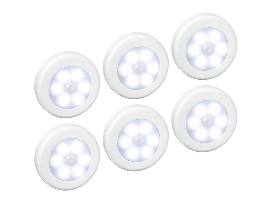 Luz Con Detector De Movimiento, 6 Led Iluminados Con Sensor De Movimiento