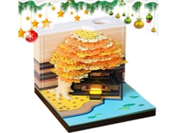 Planificador y organizador creativo, escultura de papel, calendario 3D, desmontable.