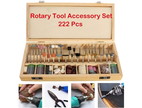 Juego de pulido de herramientas rotativas de 222 Uds., juego de pulido, accesorios de taladro, juego de amoladora para Dremel