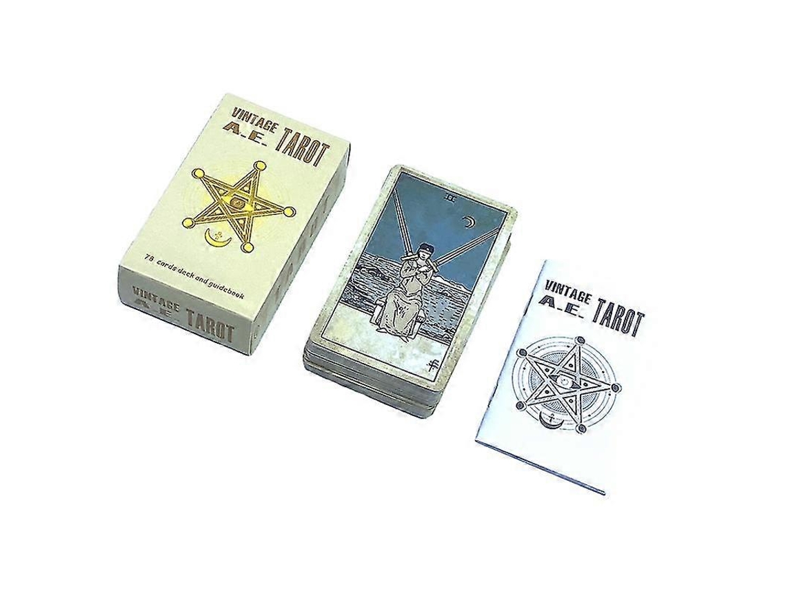Vintage A.E. Juego de mesa de adivinación y profecía con cartas del tarot para fiestas familiares con manual