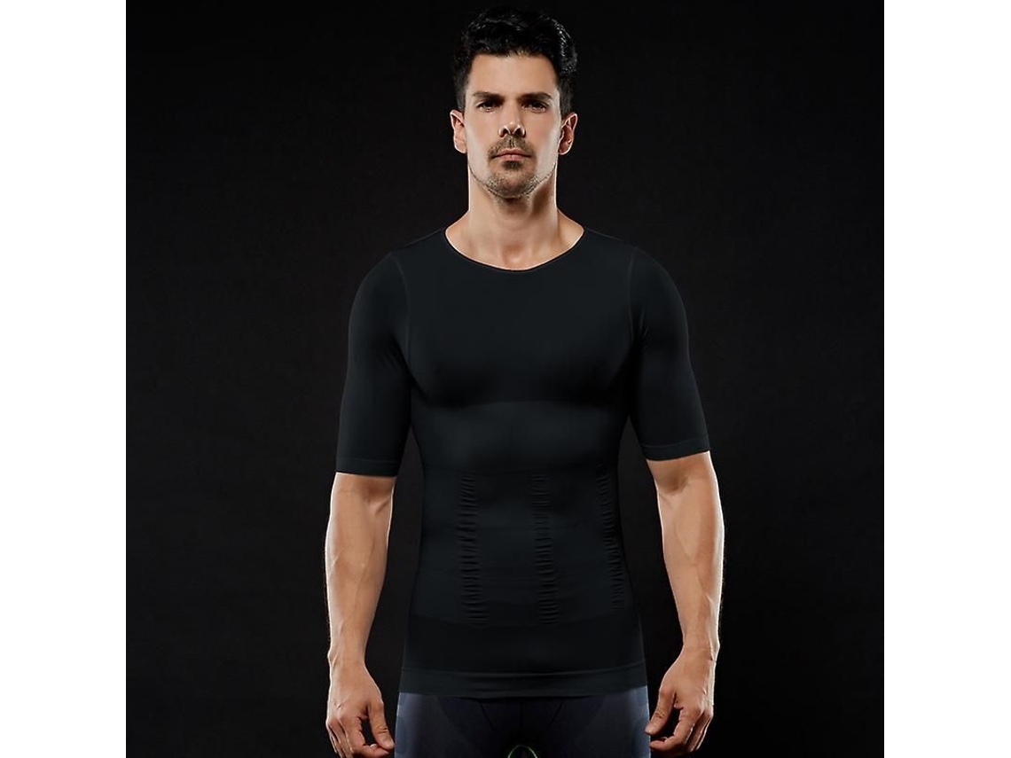 2026-camiseta Compresión Hombre Moldeadora Abdomen Adelgazante Tops Deportivos Invisible