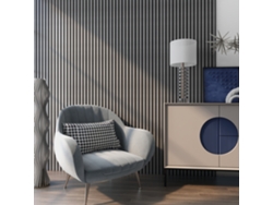 Set de 16x paneles de pared Vang acústico en MDF y fieltro 120 x 60 x 2 cm (11,52 m²) - Roble gris  [NEU.HOLZ]
