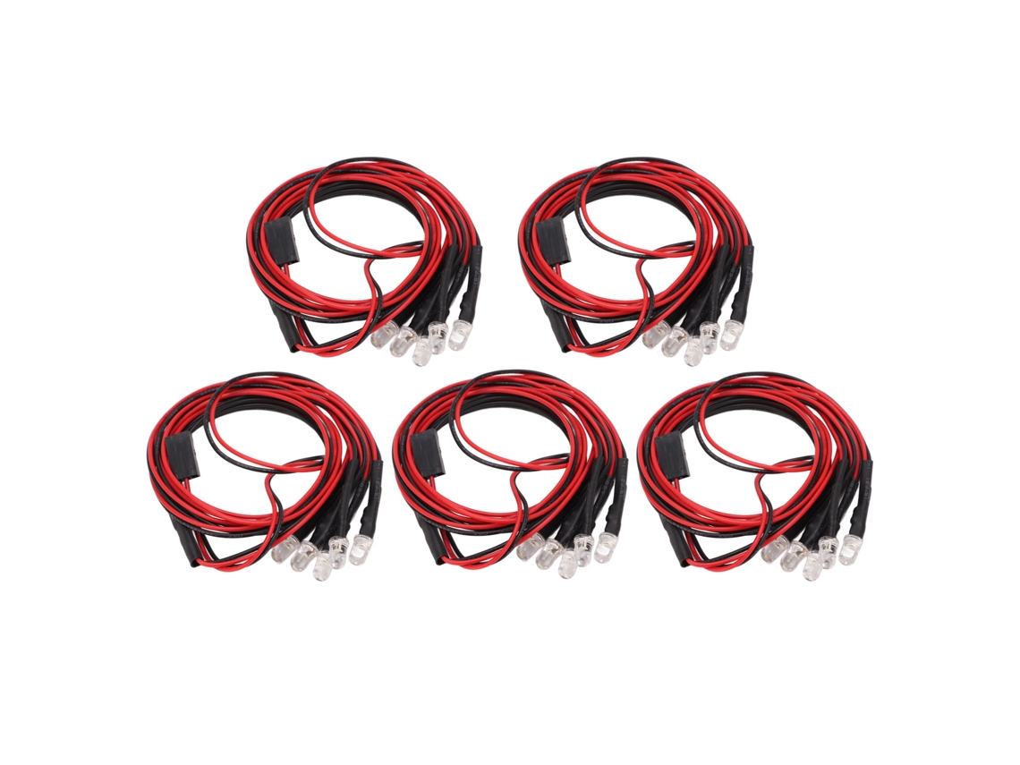 Kit De Luces Led Blancas Superbrillantes De 5 Mm Para Coches Rc - Accesorios Para Vehículos Traxxas Y De Control Remoto