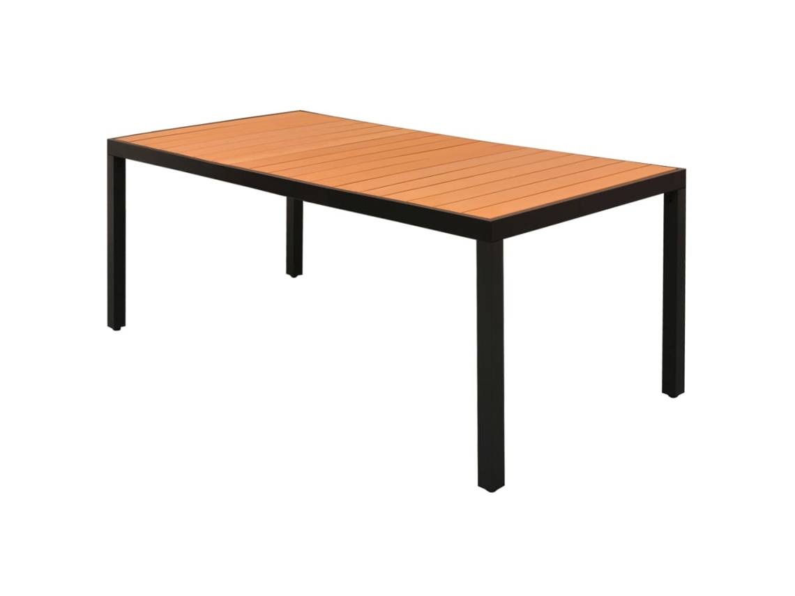 Mesa Jardin VIDAXL Marrón WPC (185x90 cm)