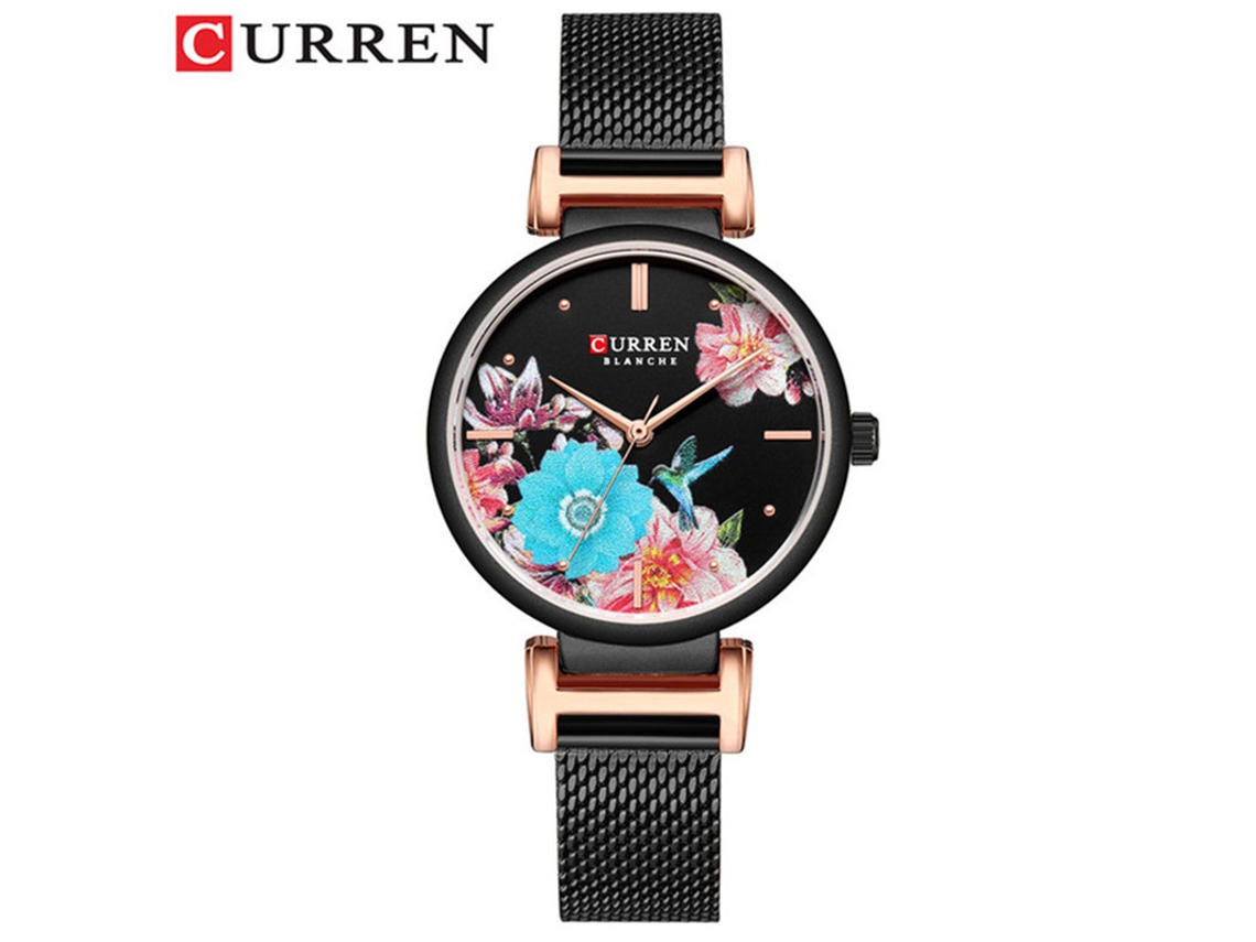 Reloj De Mujer De Aleación A La Moda, Reloj Minimalista De Cuarzo Con Estampado De Mariposa.