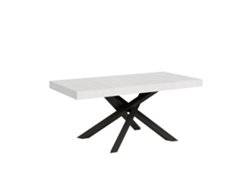 Mesa extensible Volantis 200/460x90 cm Fresno blanco Patas antracita Itamoby