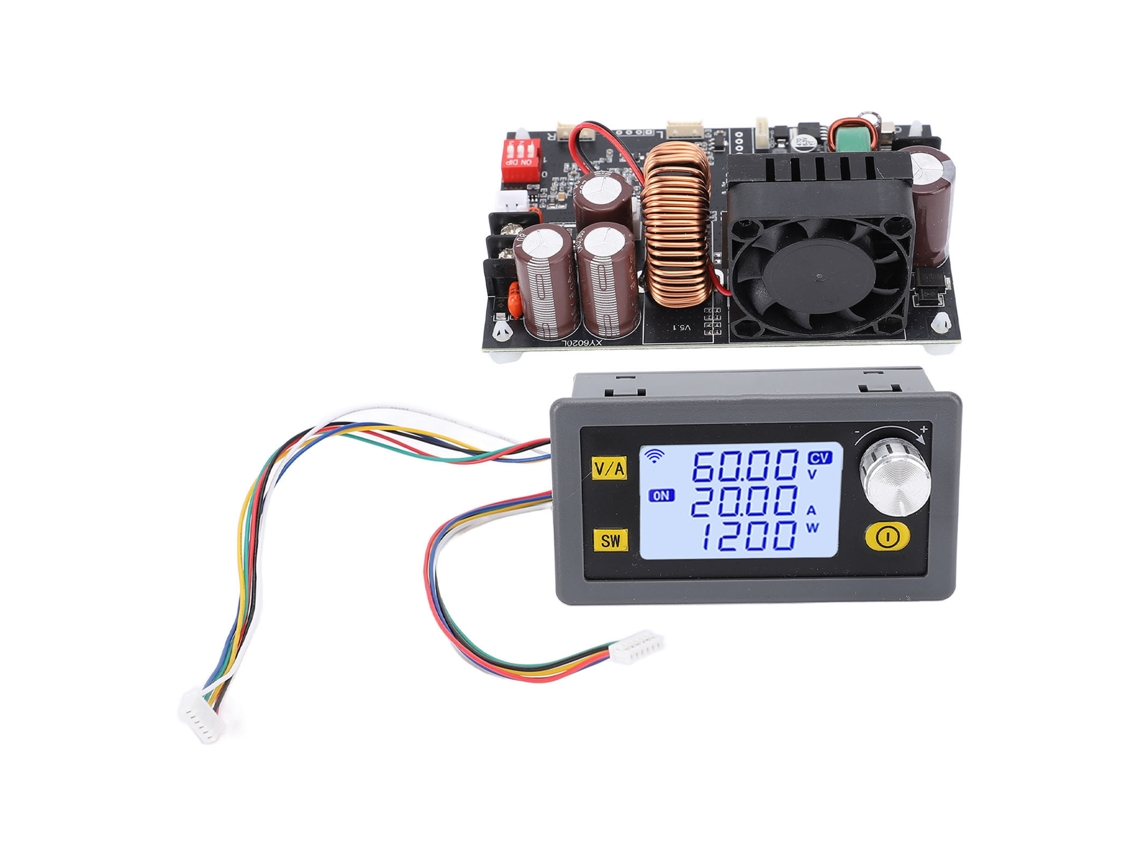 Fuente De Alimentación Cnc De Cc Ajustable Xy6020l De 60 V, 20 A Y 1200 W Con Regulador Y Pantalla Lcd.