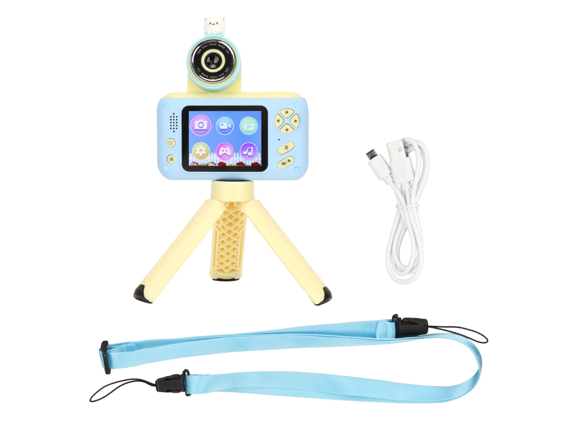 Cámara Digital Multifuncional Ips Hd De 2,4" Para Niños Con Soporte, Fotos, Vídeos, Juegos Y Mp3.