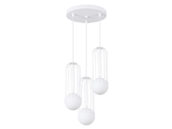 Sollux Sl.1335 Brina Lámpara Colgante 3p Blanco