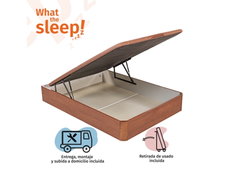 Sommier con Capacidad de Almacenamiento WHAT THE SLEEP Rojo (180x200)