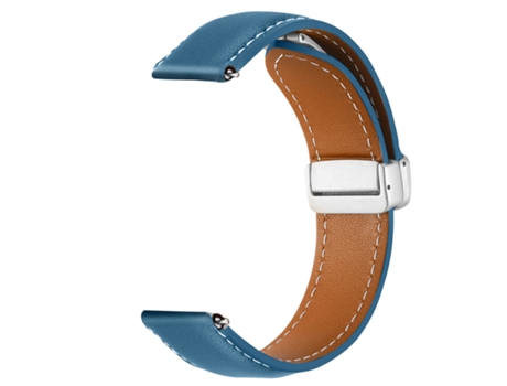 Correa para Galaxy Watch 5 / 5 Pro / 4 Cuero Cierre Hebilla Magnética Azul AVIZAR