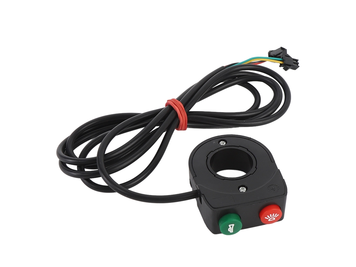Omni-interruptor De Claxon Y Luz 2 En 1 Para Moto, Patinete, Bicicleta Eléctrica, Cable 1.5m, Mando Manillar