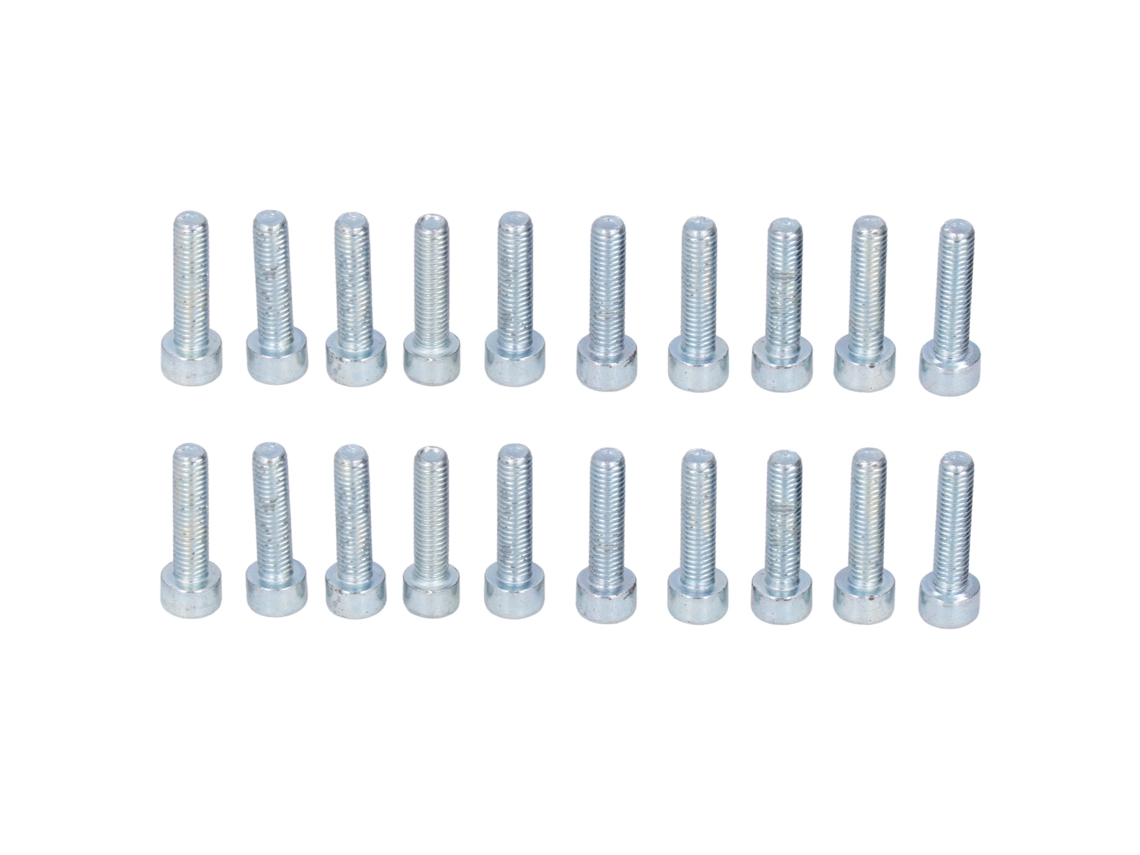 20 Tornillos M5 De Hierro De Repuesto Con Rosca Completa Para Maquinaria De Jardinería Stihl 9022 371 1020