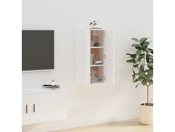 Estantería/Mueble de TV de Pared 40X34,5X80 Cm Blanco