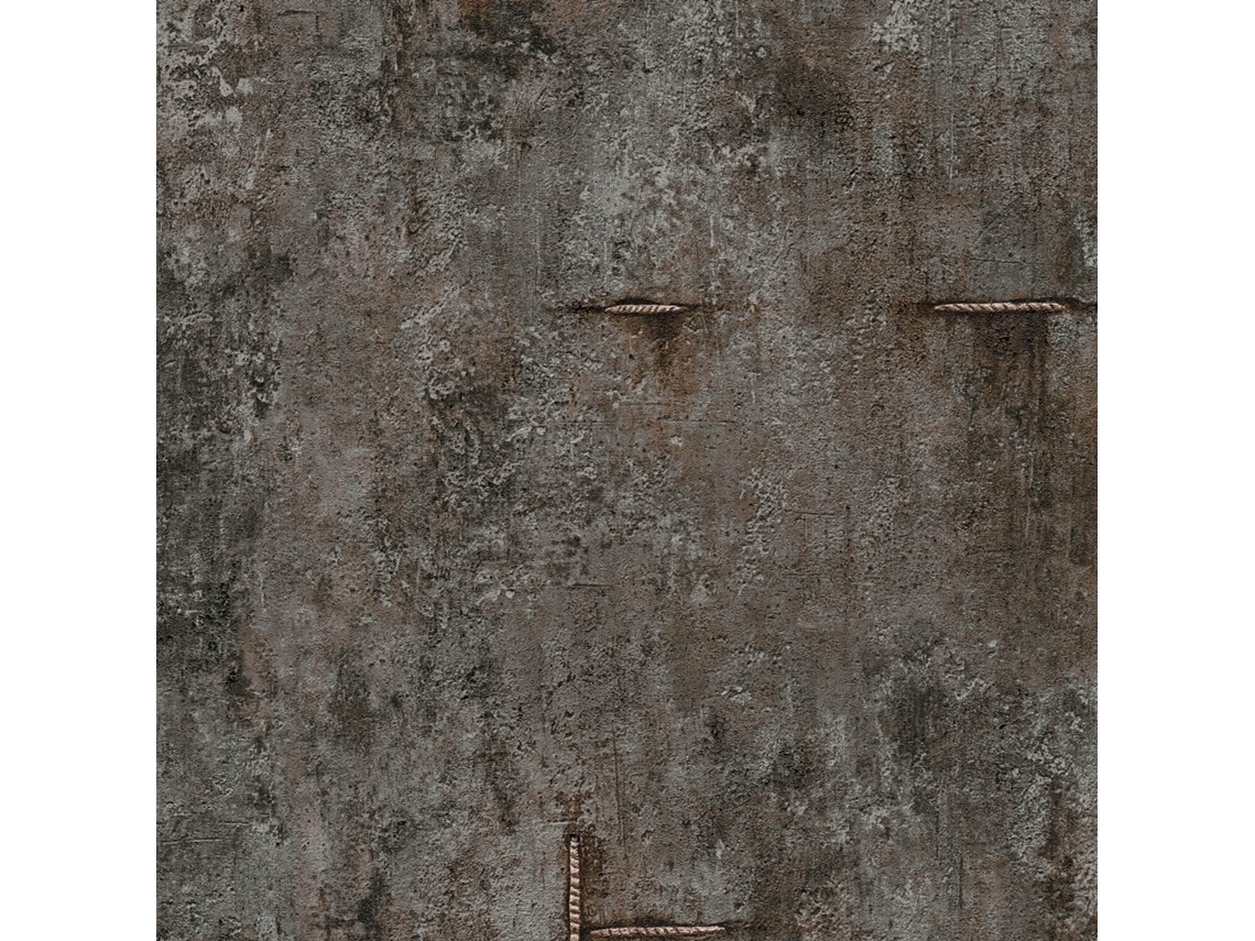 Profhome 790855-gu Papel Pintado Liso Ligeramente Texturado Y Acentos Metálicos 5,33 M2