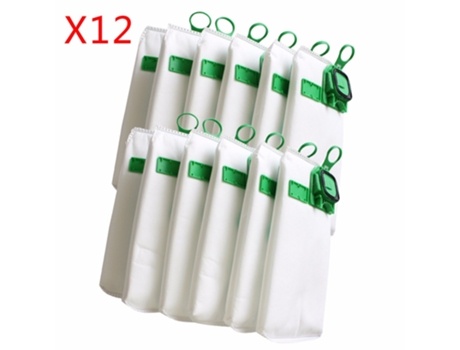 Reemplazo de bolsa de filtro de polvo de alta eficiencia, 12 piezas, para aspiradora Vorwerk Vk140 Vk150, bolsas de basura Fp140