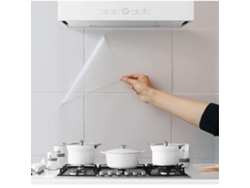 Paquete con 3 adhesivos anti-grasa para proteger paredes de cocina, transparentes, autoadhesivos y resistentes al calor Kofihety
