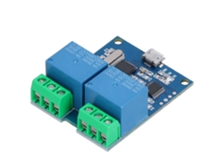 Módulo De Relé Usb De 2 Vías Con Control Inteligente Y Protección Led Contra Sobrecorriente.