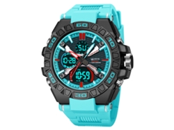 Reloj Digital Deportivo Luminoso (azul Lago), Cronógrafo Multifuncional Resistente Al Agua.