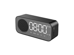 Altavoz Bluetooth inalámbrico Yuysan, despertador, audio compatible con reproducción de tarjetas T10, color negro