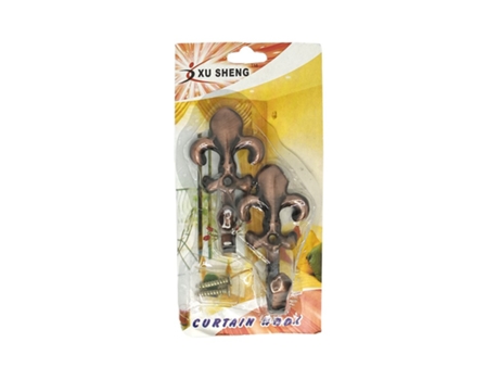 Percha de pared para cortina - Bronce - 2 unidades - XU SHENG