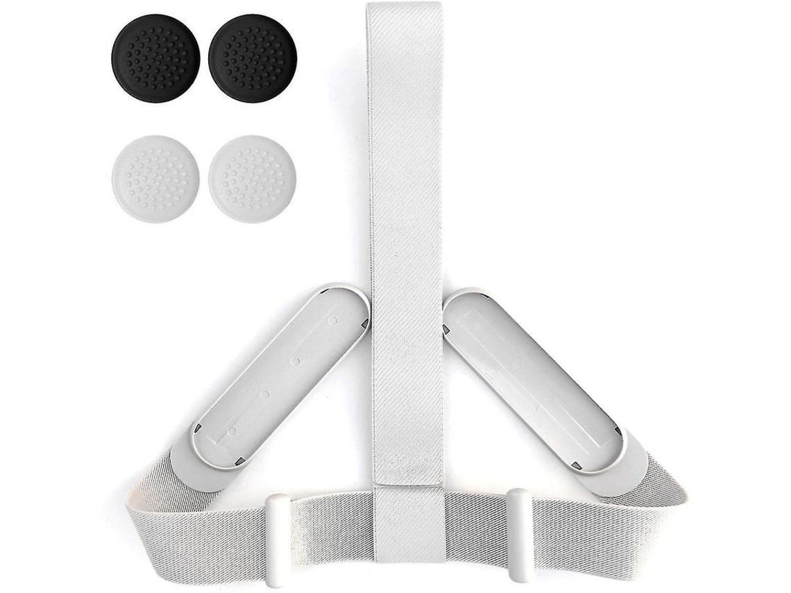 2026-correa De Repuesto Para Auricular Vr Con 4 Tapones De Joystick, Accesorio De Tejido Blanco