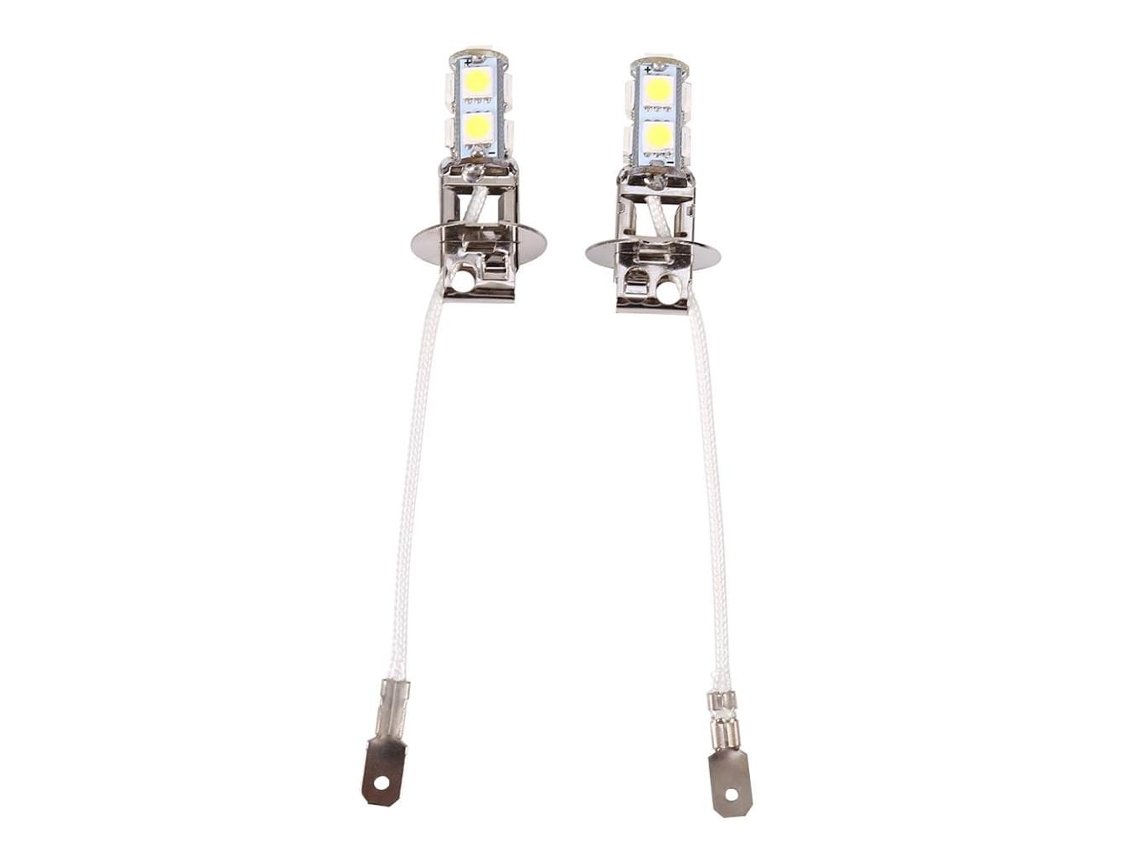 9Smd 2X H3 5050 Branco 9 Smd Led Xenon Dc12V Auto Car Fog Light Lamp Lâmpadas Led 6500K H3 9Smd
