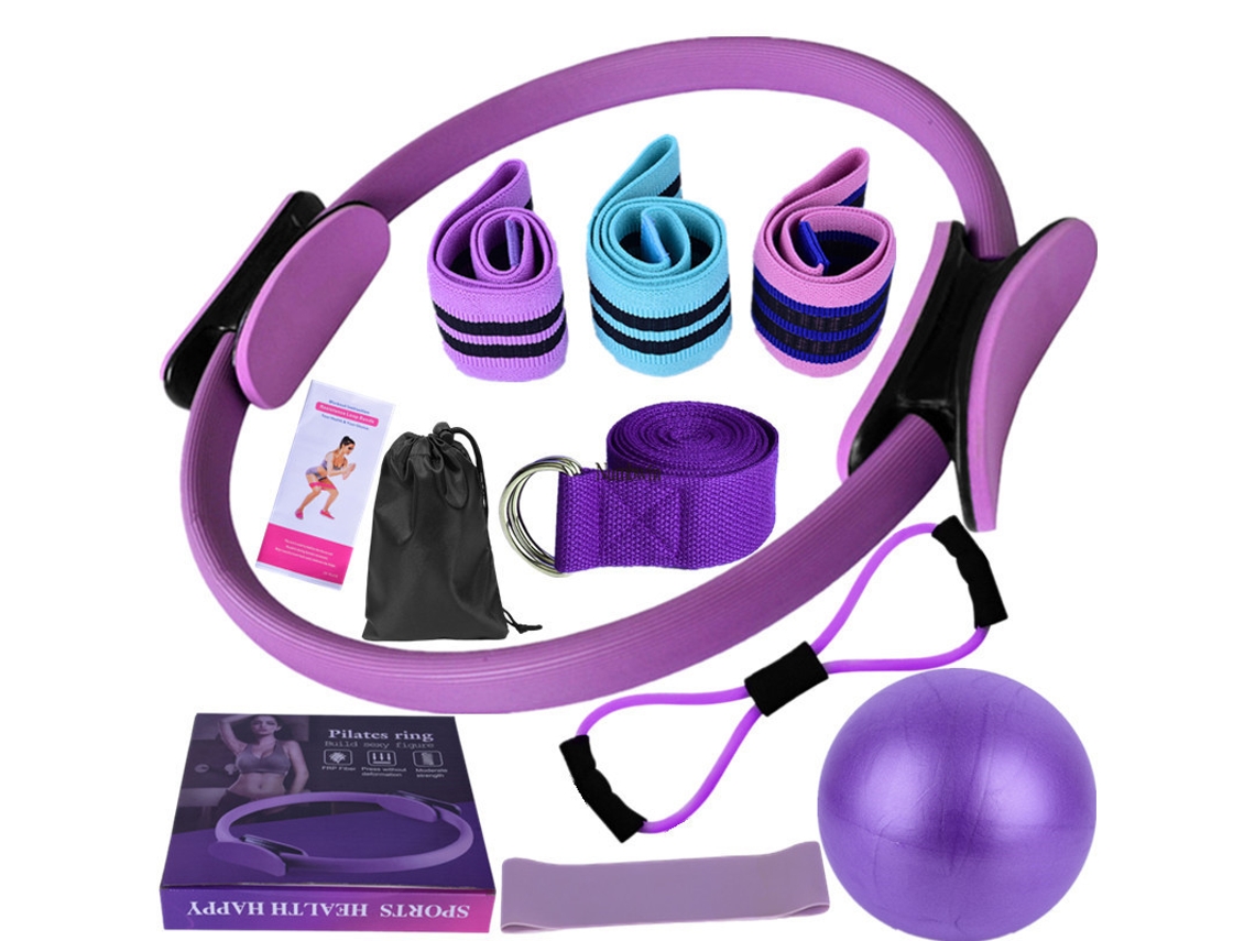 Set De Pilates De 11 Piezas Para Tonificar Y Adelgazar (Morado)  DIGITALLAB