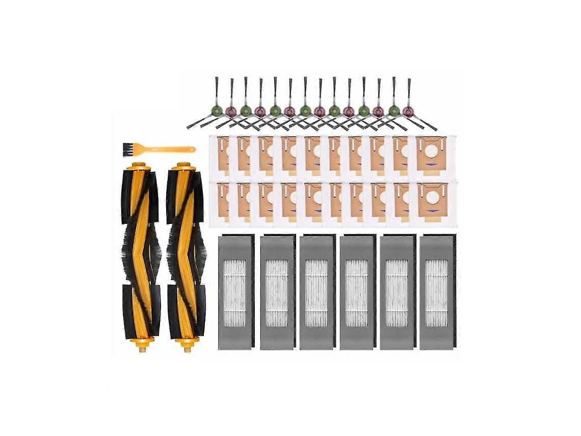 Kit de accesorios para filtro de polvo, cepillo lateral y cepillo principal para Deebot Ozmo T9 T8 N8 Pro