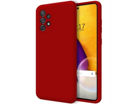 Carcasa Samsung Galaxy A72 TUMUNDOSMARTPHONE Silicona Líquida Rojo