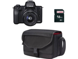 CAM FOT CANON M50+15-45+SB130+16GB PRETO