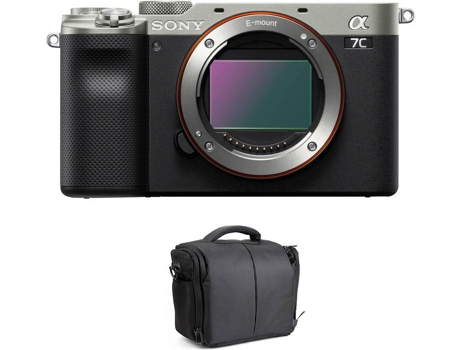 Kit Cámara SONY Alpha a7C Plateado + Bolsa (Full-Frame)