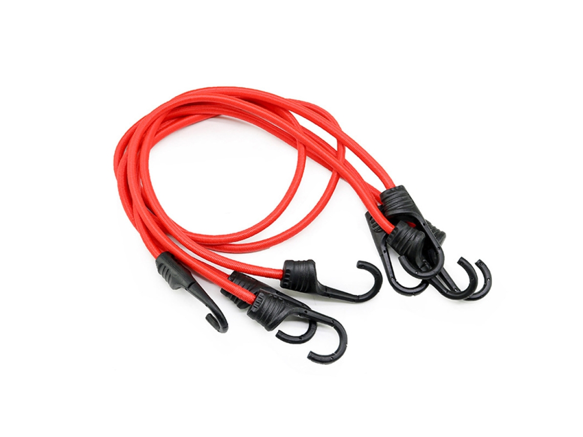 Cordones elásticos resistentes con ganchos de 45 cm. Paquete de 10 correas multiusos de varios tamaños para equipaje, portaequipajes y camping (18 unidades).