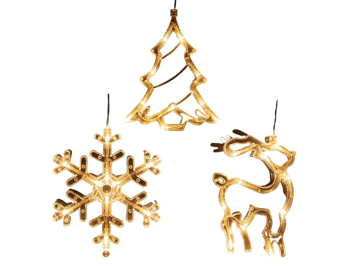 Luces Navideñas Led Con Ventosas, Lámpara De Araña, Luces Decorativas Para Cortinas Navideñas