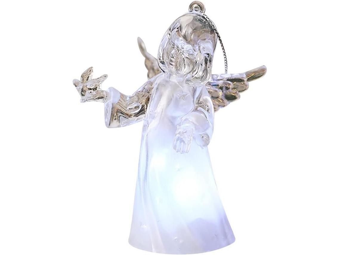 Adorno Navideño De Ángel De Cristal, Tamaño Miniatura, 9,9 Cm, Con Dos Diseños.