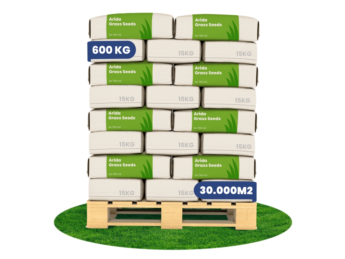 Semillas de césped árido resistente a la sequía 40 x 600 kg para 30.000 m² Organifer