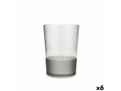 Vaso Quid Pincel Gris Vidrio 510 ml (6 Unidades)