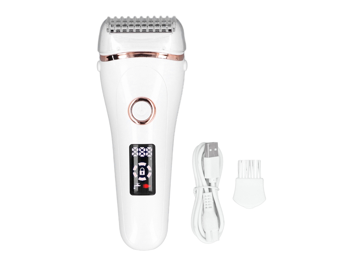 Afeitadora eléctrica portátil, lavable y sin dolor para mujeres.