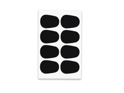 Soplador De Goma Mediano Para Saxofón, 8 Piezas, Adhesivo, Para Saxofón Alto/medio, Clarinete, 0,5 Mm*