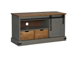Maison Exclusive - Mueble De Tv Halden Con Puerta Corredera Gris 110x40x60 Cm