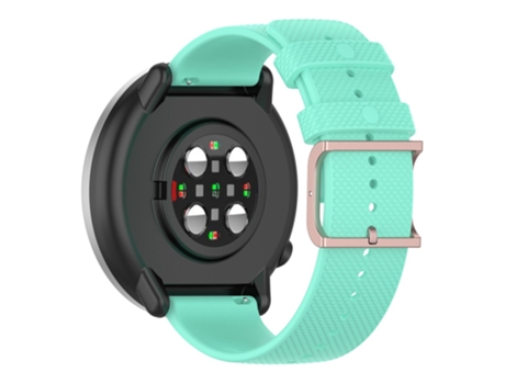 Correa de Silicona textura de punto para Samsung Galaxy Watch 5 40mm/44mm/Watch 5 Pro 45mm/Watch4 40mm/44mm/Watch4 Classic 42mm - cian