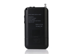 Radio estéreo portátil AM/FM Mdug con pantalla LCD de 1,3 pulgadas.