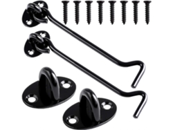 Ruisita 2 Piezas Pestillo De Acero Inoxidable Para Puertas Y Ventanas Con Tornillos De Montaje 3 Pulgadas Negro