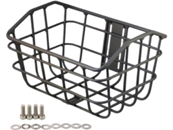 Cesta de alambre para bicicleta, portaequipajes delantero, portaequipajes metálico | Accesorio de ciclismo para Slowmoose