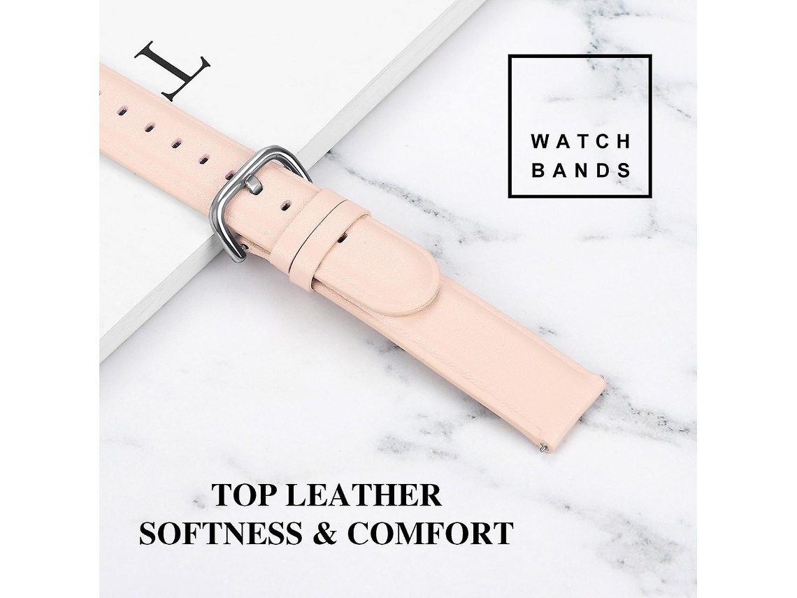 Correa de repuesto de cuero genuino de 20 mm para Samsung Galaxy Watch de 42 mm, reloj inteligente Ly Ebike