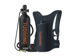 Tanque de buceo portátil de 2 litros de capacidad, certificado DOT, 2L B1 negro OEM