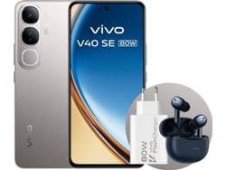 Bundle Smartphone VIVO V40 SE (6.67'' - 8 GB - 256 GB - Plata) + Cargador 80W + Auriculares TWS 3e